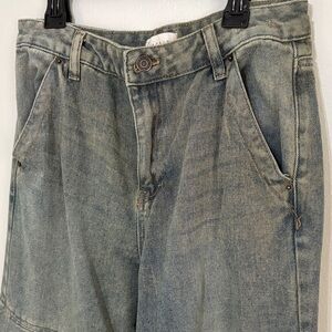 PacSun Faded Blue Denim Pants- Jessie High Rise Baggy